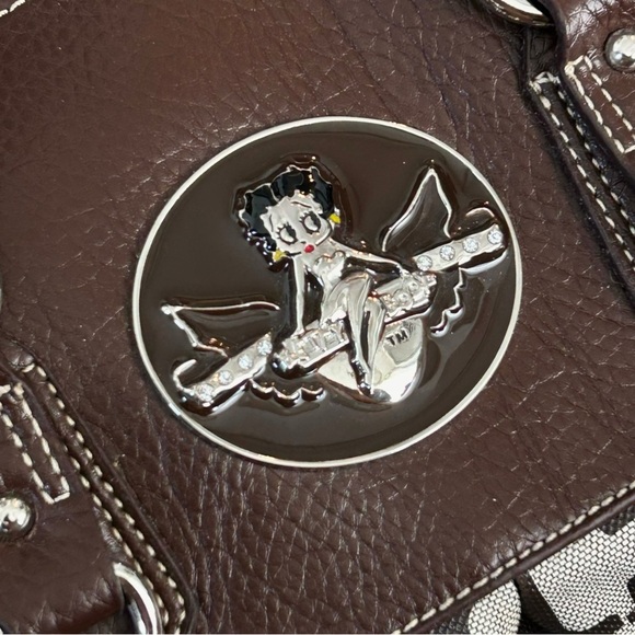 2009 Betty Boop Rare Limited Edition Brown Monogram Tote Bag - Picture 7 of 7